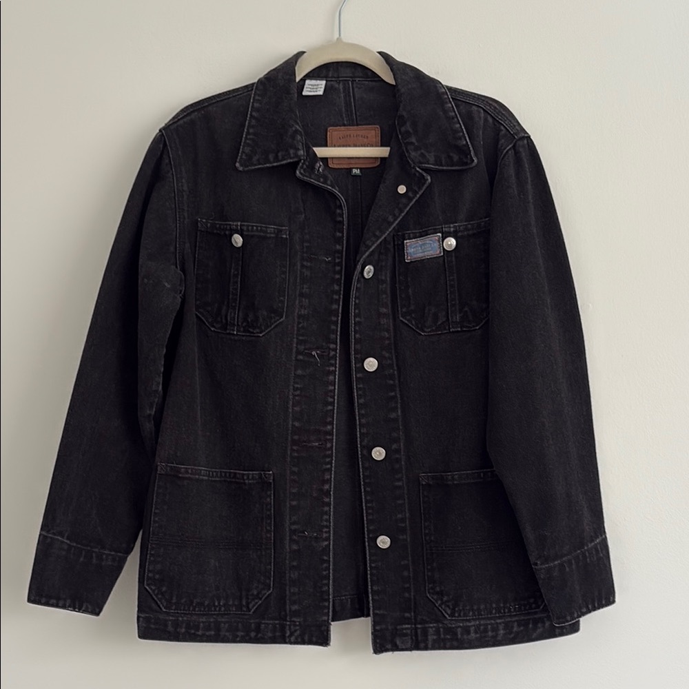 Ralph Lauren Black Denim Chore Jacket